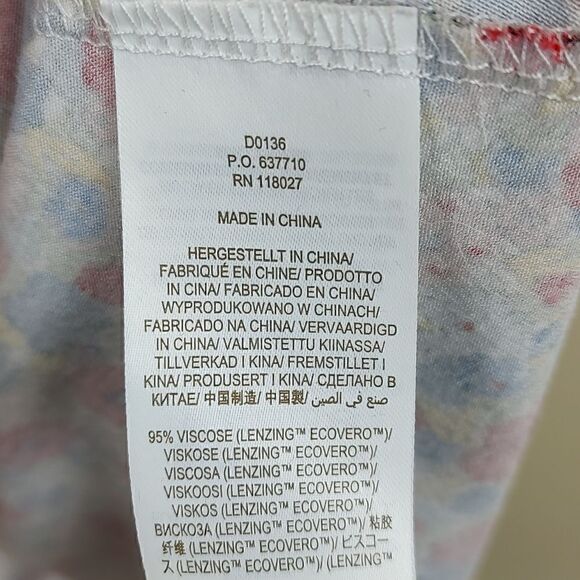 Boden Plus Size Floral Ruffle Short Sleeve  Dress Size 20/22L - Picture 10 of 14